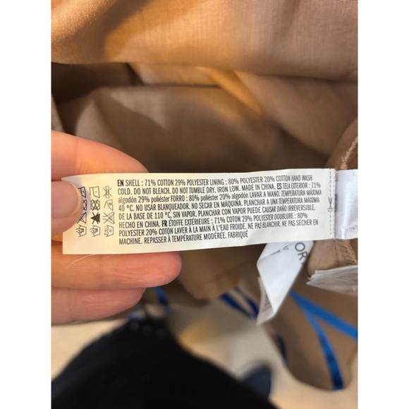 English Factory Tan and Blue Striped Midi Dress - Picture 9 of 9